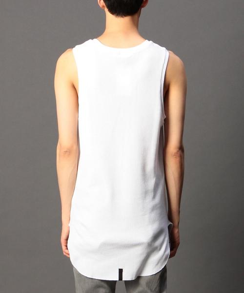 MONKEY TIME（モンキータイム）の「＜monkey time＞ 30サーマル ロングタンクトップ◆（タンクトップ・メンズ・ホワイト/ブラック/ベージュ・MEDIUM/LARGE/SMALL）」の12枚目の写真