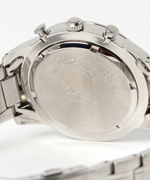 SEIKO(セイコー)の「SEIKO セイコー クロノグラフ メタルバンド クォーツ腕時計【WEB限定】(アナログ腕時計・メンズ・シルバー・FREE)」の5枚目の写真