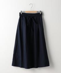 coen | 【『LEE』2017/5月号掲載】フレンチリネンミドル丈スカート(スカート)