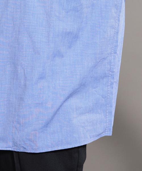 BEAUTY&YOUTH UNITED ARROWS（ビューティーアンドユースユナイテッドアローズ）の「BY カラーポプリン オープンカラー シャツ -MADE IN JAPAN- ◆（シャツ/ブラウス・メンズ・ライム/ライトブルー/ライトピンク・X-LARGE/LARGE/MEDIUM/SMALL）」の7枚目の写真