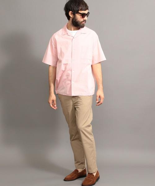 BEAUTY&YOUTH UNITED ARROWS（ビューティーアンドユースユナイテッドアローズ）の「BY カラーポプリン オープンカラー シャツ -MADE IN JAPAN- ◆（シャツ/ブラウス・メンズ・ライム/ライトブルー/ライトピンク・MEDIUM/LARGE/X-LARGE/SMALL）」の17枚目の写真