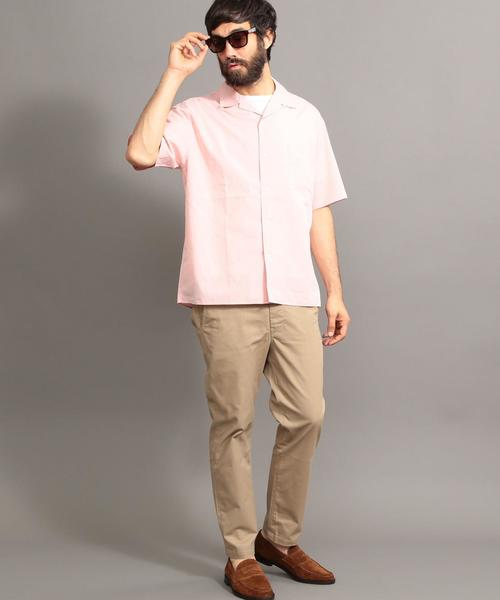 BEAUTY&YOUTH UNITED ARROWS（ビューティーアンドユースユナイテッドアローズ）の「BY カラーポプリン オープンカラー シャツ -MADE IN JAPAN- ◆（シャツ/ブラウス・メンズ・ライム/ライトブルー/ライトピンク・MEDIUM/LARGE/X-LARGE/SMALL）」の6枚目の写真