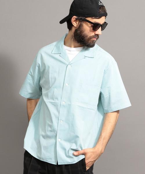 BEAUTY&YOUTH UNITED ARROWS（ビューティーアンドユースユナイテッドアローズ）の「BY カラーポプリン オープンカラー シャツ -MADE IN JAPAN- ◆（シャツ/ブラウス・メンズ・ライム/ライトブルー/ライトピンク・MEDIUM/LARGE/X-LARGE/SMALL）」の7枚目の写真