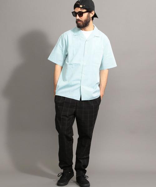 BEAUTY&YOUTH UNITED ARROWS（ビューティーアンドユースユナイテッドアローズ）の「BY カラーポプリン オープンカラー シャツ -MADE IN JAPAN- ◆（シャツ/ブラウス・メンズ・ライム/ライトブルー/ライトピンク・X-LARGE/LARGE/MEDIUM/SMALL）」の14枚目の写真