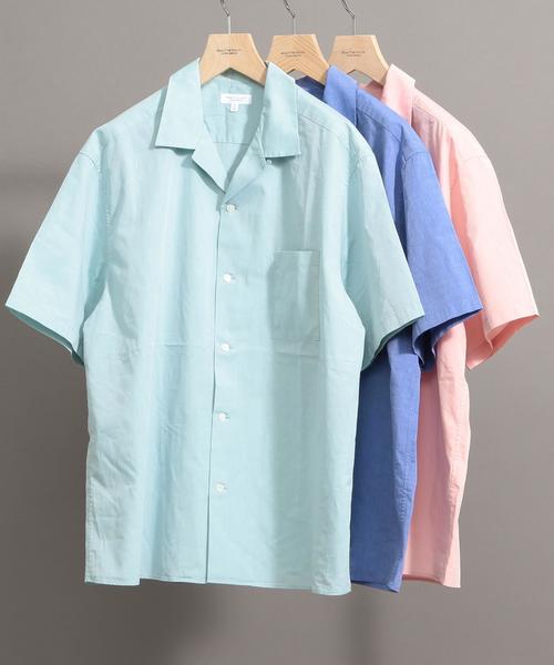 BEAUTY&YOUTH UNITED ARROWS（ビューティーアンドユースユナイテッドアローズ）の「BY カラーポプリン オープンカラー シャツ -MADE IN JAPAN- ◆（シャツ/ブラウス・メンズ・ライム/ライトブルー/ライトピンク・X-LARGE/LARGE/MEDIUM/SMALL）」の11枚目の写真
