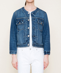 Moname | Moname   ノーカラー ジーンジャケット   JEAN JACKET(ジーンジャケット)/41173081(デニムジャケット)
