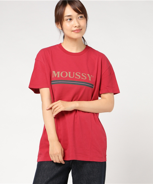 MOUSSY（マウジー）の「MOUSSY CLASSIC TSJ（Tシャツ/カットソー・レディース・ブラック/ネイビー/ワインレッド/ホワイト・FREE）」の14枚目の写真