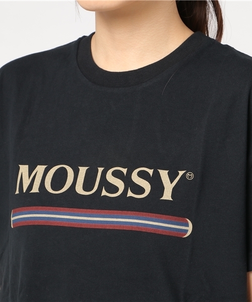 MOUSSY（マウジー）の「MOUSSY CLASSIC TSJ（Tシャツ/カットソー・レディース・ブラック/ネイビー/ワインレッド/ホワイト・FREE）」の8枚目の写真