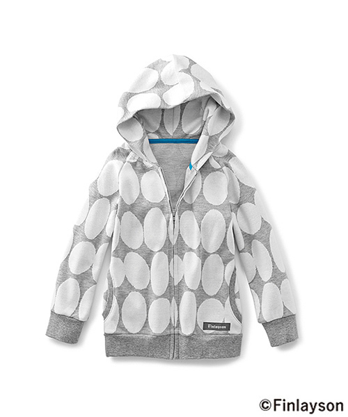 シロップ．（シロップ．）の「フィンレイソン　ジャカードジップアップパーカー〈キッズ〉（パーカー・キッズ・ブルー/グリーン/グレー・12/9/10/11/13）」の2枚目の写真