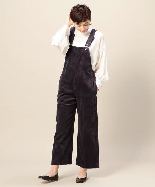 BEAUTY&YOUTH UNITED ARROWS（ビューティーアンドユースユナイテッドアローズ）の「BY コーデュロイオーバーオール ◆（サロペット/オーバーオール・レディース・マスタード/ネイビー・SMALL/MEDIUM）」の6枚目の写真