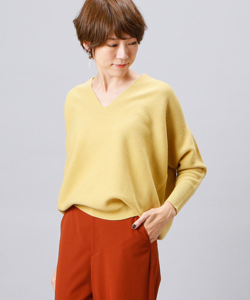 RIVE DROITE(リヴドロワ)の「W100バックボリュームプルオーバー(ニット/セーター・レディース・オフホワイト/ピンクベージュ/ライトブルー/イエロー・FREE)」の1枚目の写真