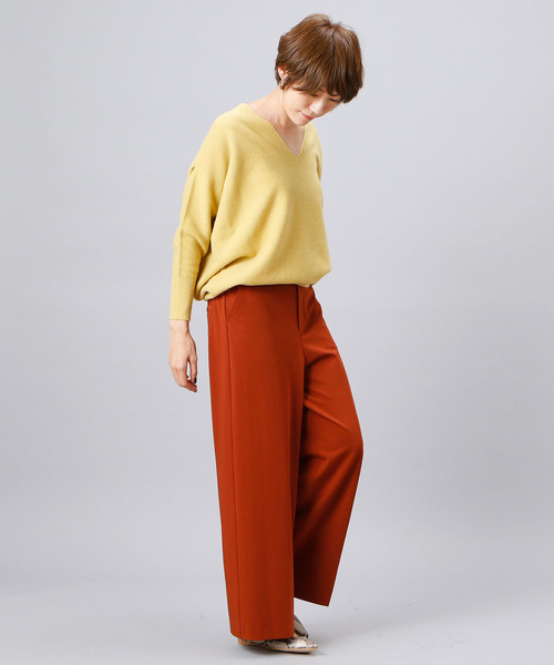 RIVE DROITE(リヴドロワ)の「W100バックボリュームプルオーバー(ニット/セーター・レディース・オフホワイト/ピンクベージュ/ライトブルー/イエロー・FREE)」の15枚目の写真