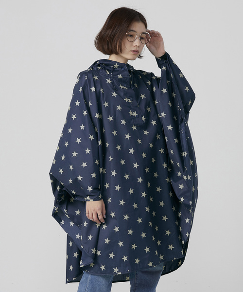 Wpc.（ダブリュピーシー）の「Wpc. ポンチョ（レインコート/ポンチョ・レディース・ドット/ホワイト系その他/イエロー系その他/ブルー系その他/ホワイト/カラフル/ネイビー/ホワイト×ブルー/ライトブルー/ホワイト系その他2/チェック/グレー/ブラック/イエロー/ブルー系その他3/マルチ/ブルー系その他2/オフホワイト/ブルー系その他4/ブルー系その他5/ピンク系その他/イエロー系その他2・FREE）」の12枚目の写真