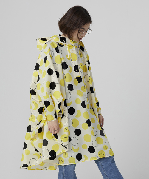 Wpc.（ダブリュピーシー）の「Wpc. ポンチョ（レインコート/ポンチョ・レディース・ドット/ホワイト系その他/イエロー系その他/ブルー系その他/ホワイト/カラフル/ネイビー/ホワイト×ブルー/ライトブルー/ホワイト系その他2/チェック/グレー/ブラック/イエロー/ブルー系その他3/マルチ/ブルー系その他2/オフホワイト/ブルー系その他4/ブルー系その他5/ピンク系その他/イエロー系その他2・FREE）」の17枚目の写真