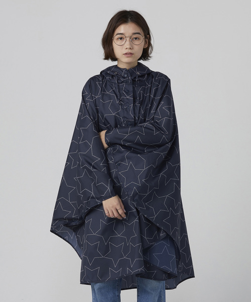 Wpc.（ダブリュピーシー）の「Wpc. ポンチョ（レインコート/ポンチョ・レディース・ドット/ホワイト系その他/イエロー系その他/ブルー系その他/ホワイト/カラフル/ネイビー/ホワイト×ブルー/ライトブルー/ホワイト系その他2/チェック/グレー/ブラック/イエロー/ブルー系その他3/マルチ/ブルー系その他2/オフホワイト/ブルー系その他4/ブルー系その他5/ピンク系その他/イエロー系その他2・FREE）」の15枚目の写真