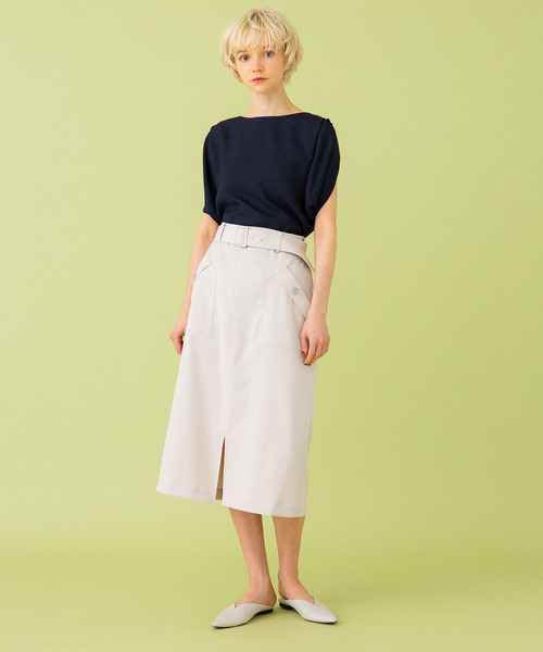 UNITED TOKYO（ユナイテッドトウキョウ）の「リネンライクタックブラウス（シャツ/ブラウス・レディース・ベージュ/グリーン/ネイビー・1）」の17枚目の写真