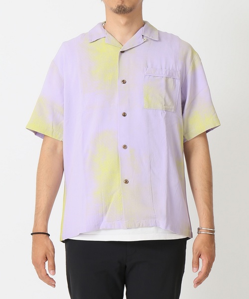 JOURNAL STANDARD relume（ジャーナルスタンダード　レリューム）の「フェードプリント オープンカラーシャツ#（シャツ/ブラウス・メンズ・ブラック/グリーン系その他/パープル系その他/ピンク系その他・M/L）」の18枚目の写真