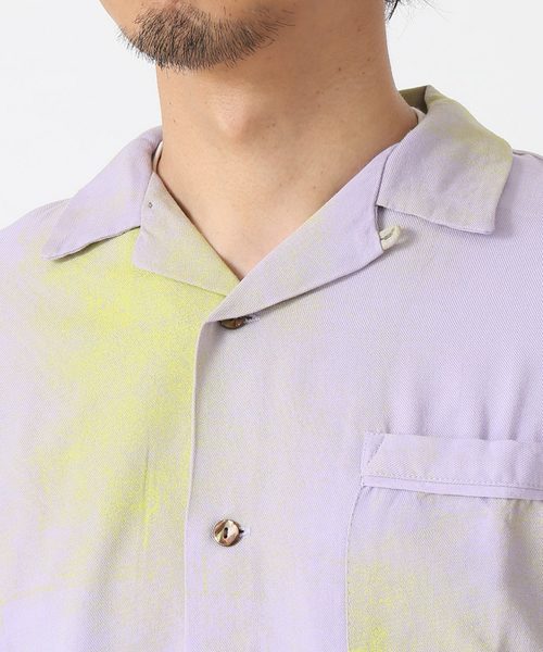 JOURNAL STANDARD relume（ジャーナルスタンダード　レリューム）の「フェードプリント オープンカラーシャツ#（シャツ/ブラウス・メンズ・ブラック/グリーン系その他/パープル系その他/ピンク系その他・M/L）」の21枚目の写真