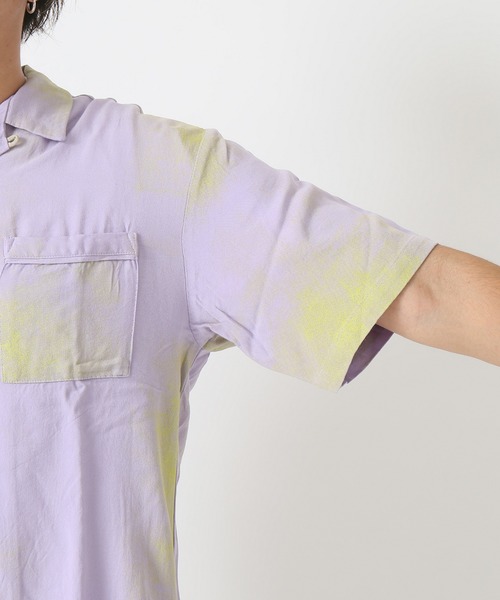 JOURNAL STANDARD relume（ジャーナルスタンダード　レリューム）の「フェードプリント オープンカラーシャツ#（シャツ/ブラウス・メンズ・ブラック/グリーン系その他/パープル系その他/ピンク系その他・M/L）」の22枚目の写真