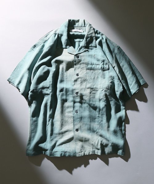 JOURNAL STANDARD relume（ジャーナルスタンダード　レリューム）の「フェードプリント オープンカラーシャツ#（シャツ/ブラウス・メンズ・ブラック/グリーン系その他/パープル系その他/ピンク系その他・M/L）」の10枚目の写真