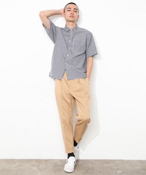 ADAM ET ROPE'（アダムエロペ）の「ツイルワンタッククロップドパンツ（その他パンツ・メンズ・ベージュ・M/L）」の9枚目の写真