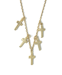 AZUL by moussy | 5クロスネックレス(CARD)(ネックレス)