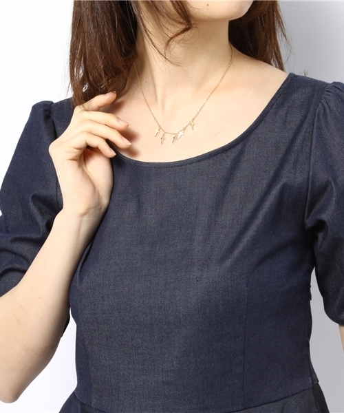 AZUL by moussy（アズールバイマウジー）の「5クロスネックレス(CARD)（ネックレス・レディース・シルバー/ゴールド系その他/ライトブラック・FREE）」の7枚目の写真