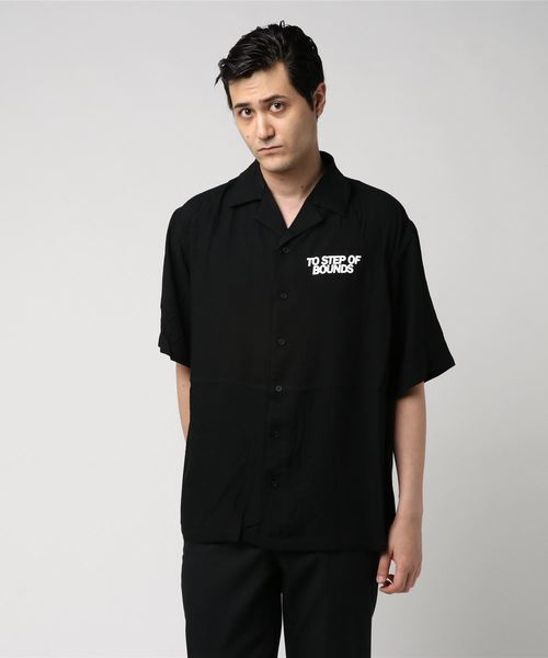 VENCEEXCHANGE（ヴァンスエクスチェンジ）の「レーヨン開襟シャツ（シャツ/ブラウス・メンズ・ブラック/ダークグリーン/ベージュ・M/L）」の10枚目の写真