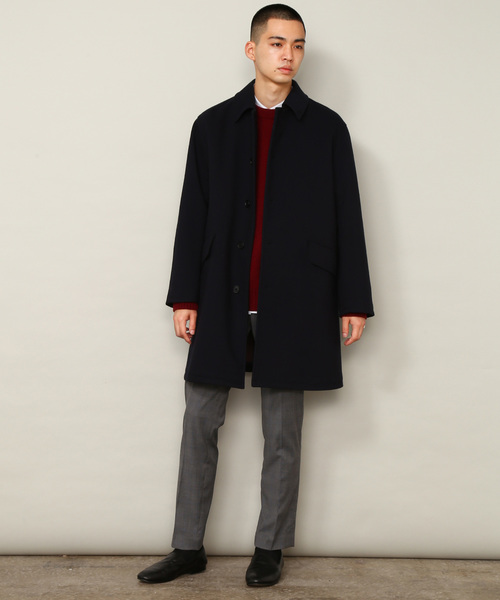 ADAM ET ROPE'（アダムエロペ）の「TECH KERSEY ステンカラーコート（ステンカラーコート・メンズ・ネイビー・M/L）」の14枚目の写真