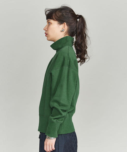 BEAUTY&YOUTH UNITED ARROWS(ビューティーアンドユースユナイテッドアローズ)の「BY コットン裏毛ハイネックスウェットプルオーバー о(スウェット・レディース・イエロー/ケリー/オフホワイト・FREE)」の6枚目の写真