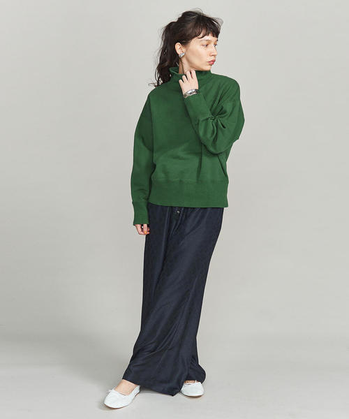 BEAUTY&YOUTH UNITED ARROWS(ビューティーアンドユースユナイテッドアローズ)の「BY コットン裏毛ハイネックスウェットプルオーバー о(スウェット・レディース・イエロー/ケリー/オフホワイト・FREE)」の5枚目の写真