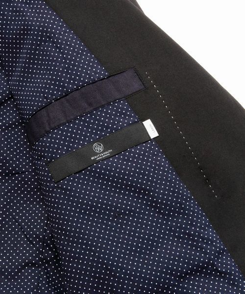 BEAUTY&YOUTH UNITED ARROWS（ビューティーアンドユースユナイテッドアローズ）の「by ＜定番＞裏地DOT ショートＪＫＴ◆（テーラードジャケット・メンズ・ブラック/ダークグレー/ネイビー/その他1・SMALL/MEDIUM/LARGE/X-LARGE）」の17枚目の写真