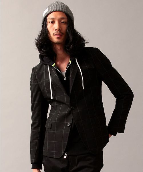 BEAUTY&YOUTH UNITED ARROWS（ビューティーアンドユースユナイテッドアローズ）の「by ＜定番＞裏地DOT ショートＪＫＴ◆（テーラードジャケット・メンズ・ブラック/ダークグレー/ネイビー/その他1・SMALL/MEDIUM/LARGE/X-LARGE）」の8枚目の写真