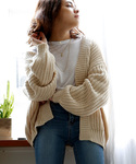 marjour | LOOSE FIT KNIT CARDIGAN(針織衫/披肩)