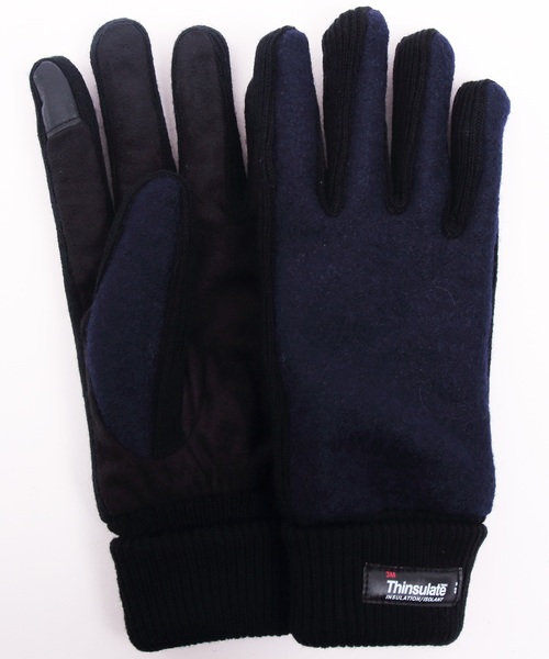 8(eight)(エイト)の「メルトン フリース 手袋 グローブ(手袋・メンズ・ブラック/ネイビー/グレー/ワイン/ブラウン・FREE)」の5枚目の写真