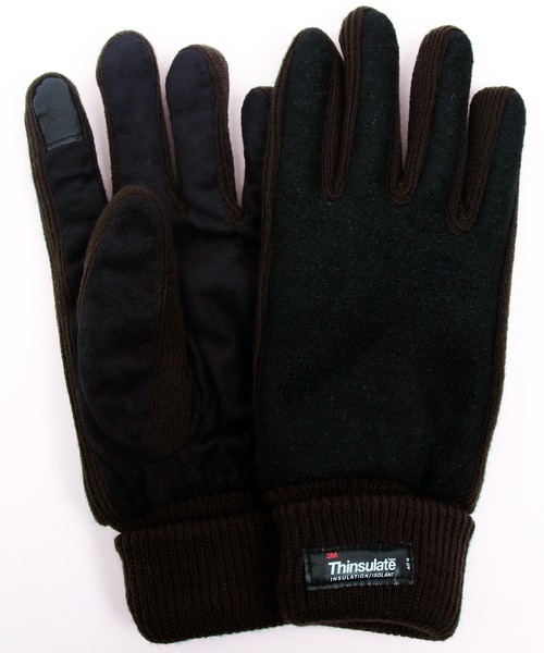 8(eight)(エイト)の「メルトン フリース 手袋 グローブ(手袋・メンズ・ブラック/ネイビー/グレー/ワイン/ブラウン・FREE)」の4枚目の写真