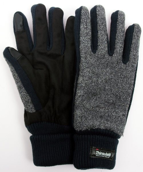 8(eight)(エイト)の「メルトン フリース 手袋 グローブ(手袋・メンズ・ブラック/ネイビー/グレー/ワイン/ブラウン・FREE)」の3枚目の写真