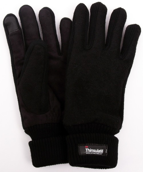 8(eight)(エイト)の「メルトン フリース 手袋 グローブ(手袋・メンズ・ブラック/ネイビー/グレー/ワイン/ブラウン・FREE)」の2枚目の写真