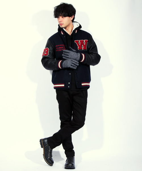 8(eight)(エイト)の「メルトン フリース 手袋 グローブ(手袋・メンズ・ブラック/ネイビー/グレー/ワイン/ブラウン・FREE)」の8枚目の写真