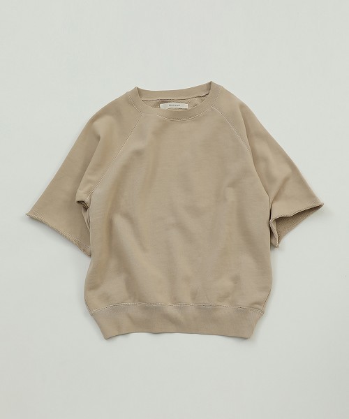 TODAYFUL(トゥデイフル)の「ラグランハーフスリーブスエット(スウェット・レディース・ベージュ/モカ・FREE)」の3枚目の写真