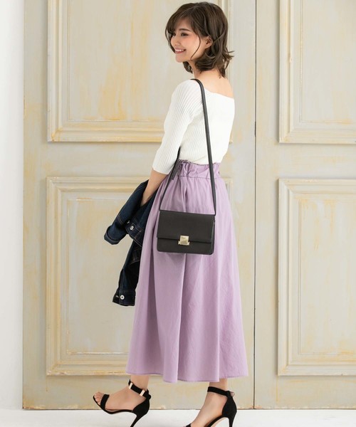 Edit Sheen(エディットシーン)の「スクエアプレートポシェット(ショルダーバッグ・レディース・ブラック/ピンク/モカ・FREE)」の13枚目の写真