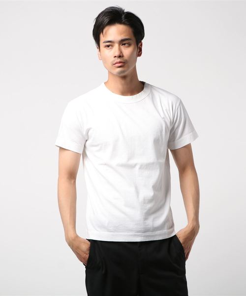 homspun(ホームスパン)の「homspun / ショートスリーブ Tシャツ <MEN>(Tシャツ/カットソー・メンズ・ホワイト/チャコールグレー/ブラック・SMALL)」の2枚目の写真