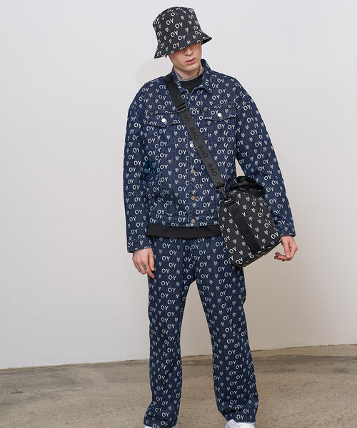 OY（オーワイ）の「総柄ロゴバケットハット（ハット・メンズ・ブラック・FREE）」の5枚目の写真