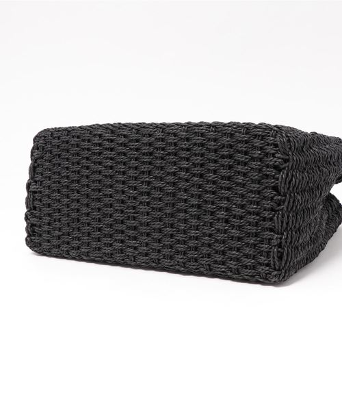 NATURAL BEAUTY BASIC（ナチュラルビューティーベーシック）の「【雑誌掲載】バンブーハンドルバスケット（ハンドバッグ・レディース・ブラック/キャメル・ﾌﾘ-）」の14枚目の写真