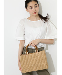 NATURAL BEAUTY BASIC | 【雑誌掲載】バンブーハンドルバスケット(ハンドバッグ)