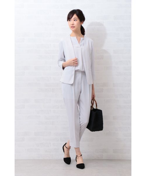 NATURAL BEAUTY BASIC（ナチュラルビューティーベーシック）の「【雑誌掲載】バンブーハンドルバスケット（ハンドバッグ・レディース・ブラック/キャメル・ﾌﾘ-）」の10枚目の写真