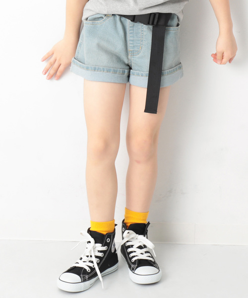 devirock(デビロック)の「デニムショートパンツ(デニムパンツ・キッズ・ネイビー/サックスブルー/ブルー系その他・110cm/100cm/120cm/130cm/140cm/150cm/160cm)」の3枚目の写真