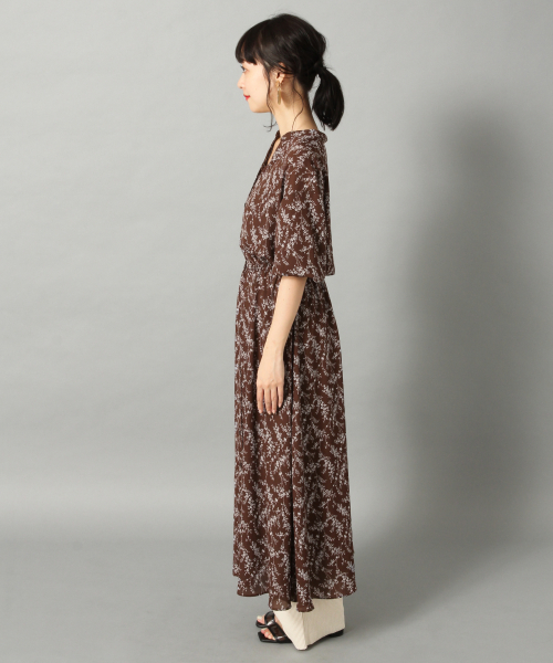 LOWRYS FARM（ローリーズファーム）の「ハナガラマエボタンワンピース　837143（ワンピース・レディース・オフホワイト/ブラック/ライトグレー/ブラウン・FREE）」の16枚目の写真