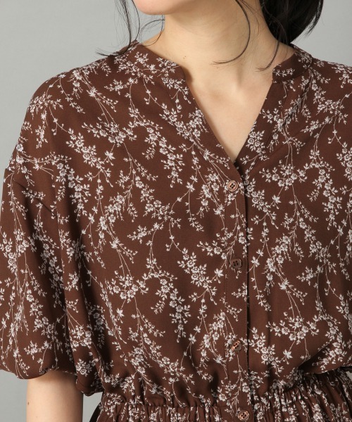 LOWRYS FARM（ローリーズファーム）の「ハナガラマエボタンワンピース　837143（ワンピース・レディース・オフホワイト/ブラック/ライトグレー/ブラウン・FREE）」の7枚目の写真