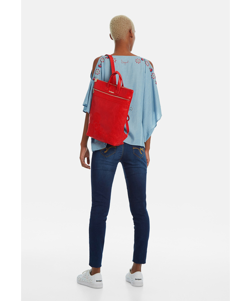 Desigual（デシグアル）の「バックパック（バックパック/リュック・レディース・ブラウン/ホワイト/レッド・FREE）」の16枚目の写真